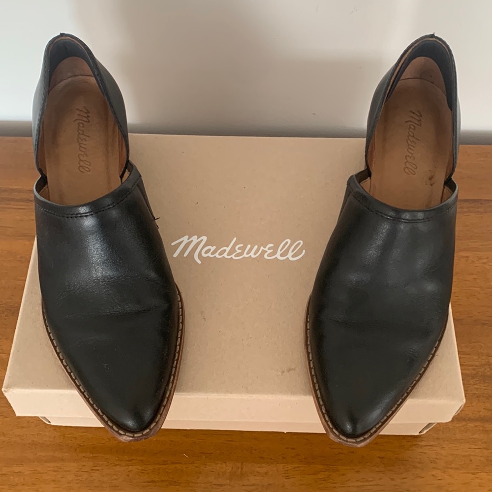 Madewell The Brady Lowcut Bootie / Black / 7.5